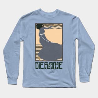 Die Flache Dancing Girl Retro Vintage Poster Long Sleeve T-Shirt